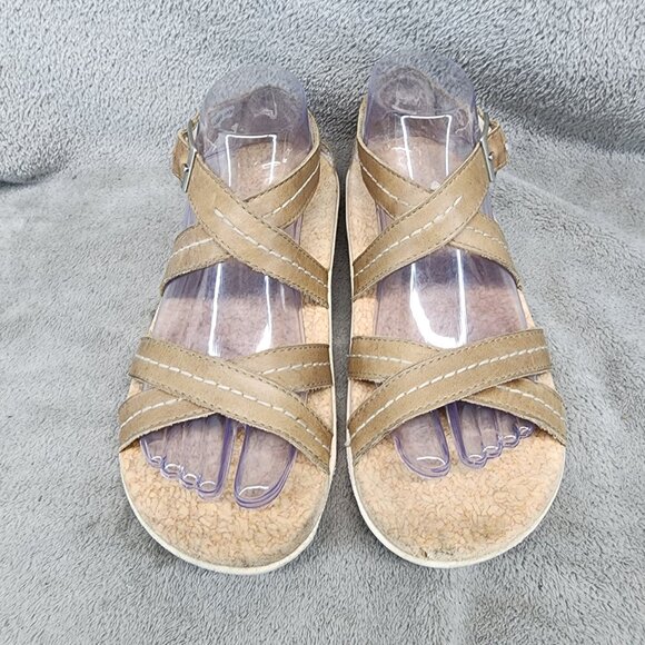 Spenco Shoes Womens Size 7 Andi Tan Leather Sandals *Read* - Picture 4 of 11